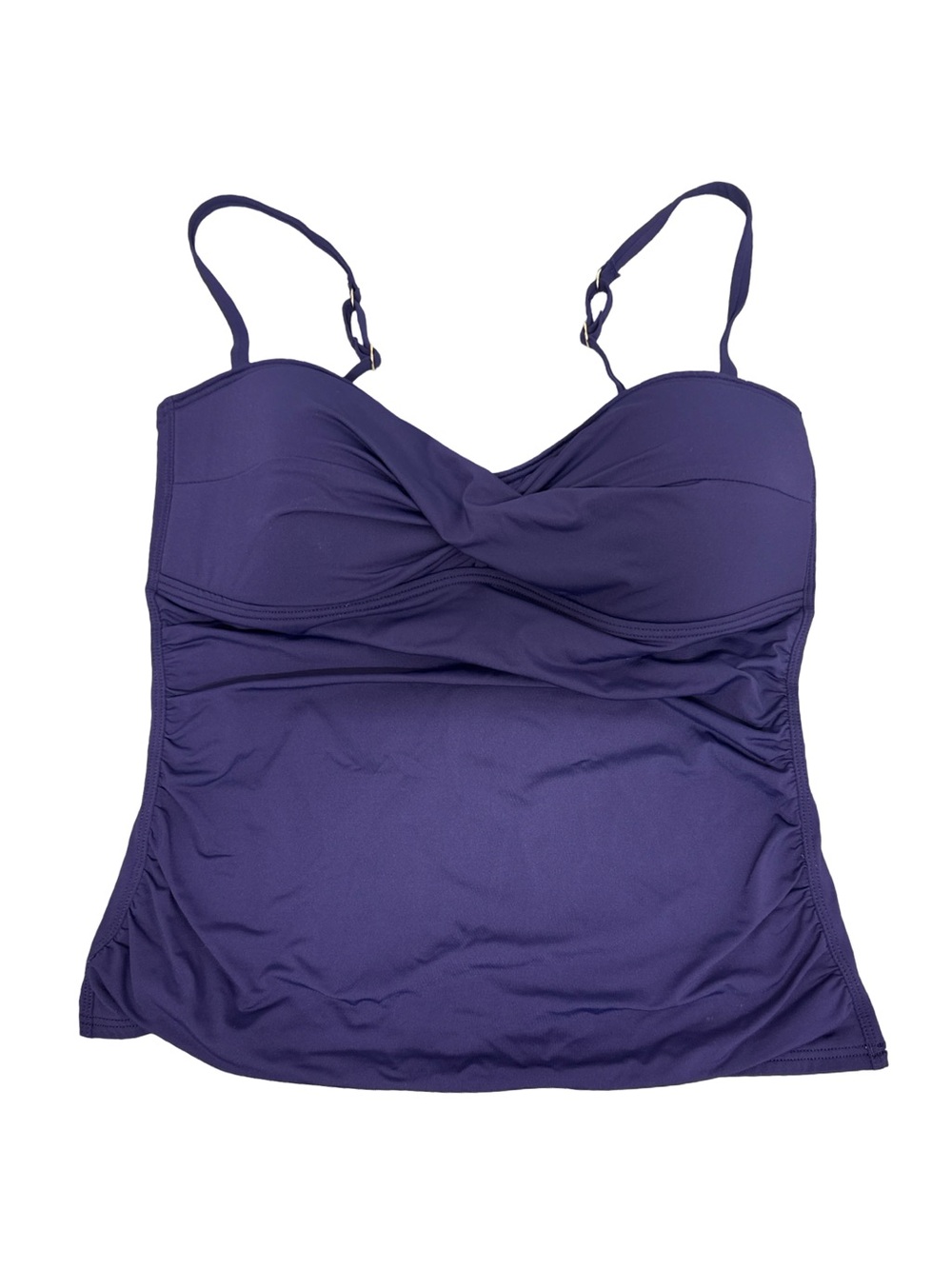 Tommy Bahama Navy Twist-Front Swim Top Women’s Medium